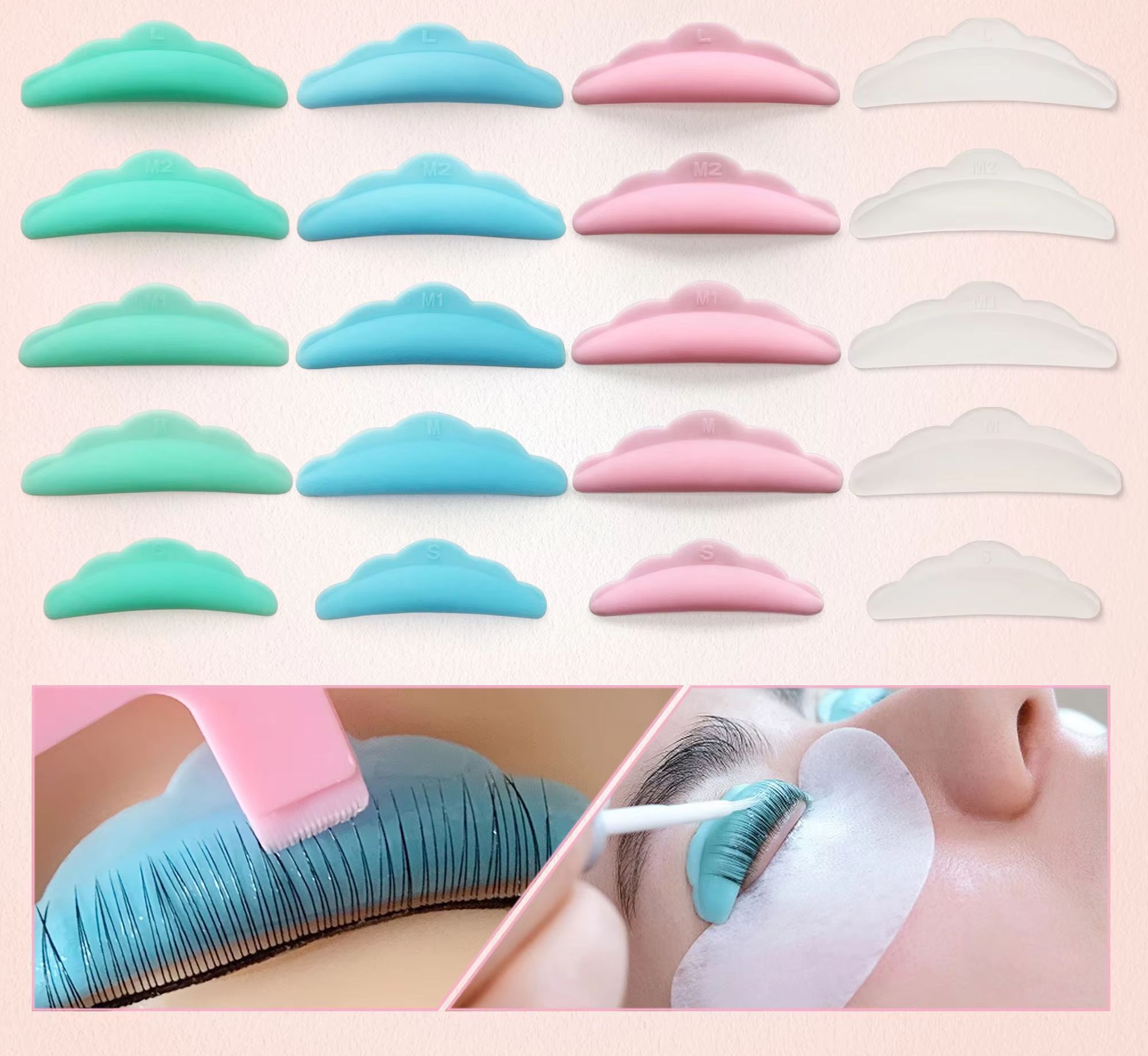 Lash Lift Kit - 50 pares kit de levantamento de